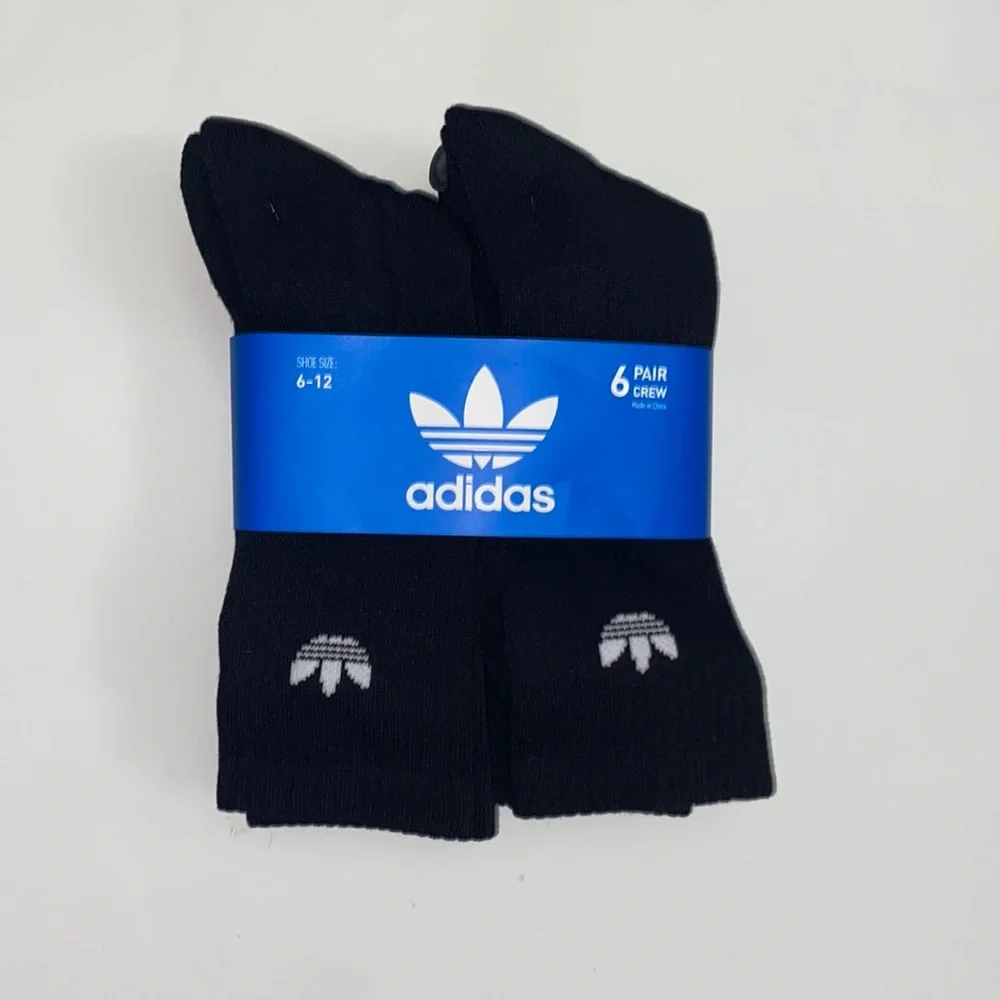Adidas Originals trefoil Logo cushioned Crew Socks 12 pairs